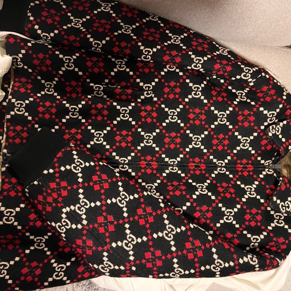 Gucci Macro GG Diamond Wool Jacket - Picture 2 of 6